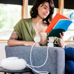 Luna Double Electric Breast Pump with Battery