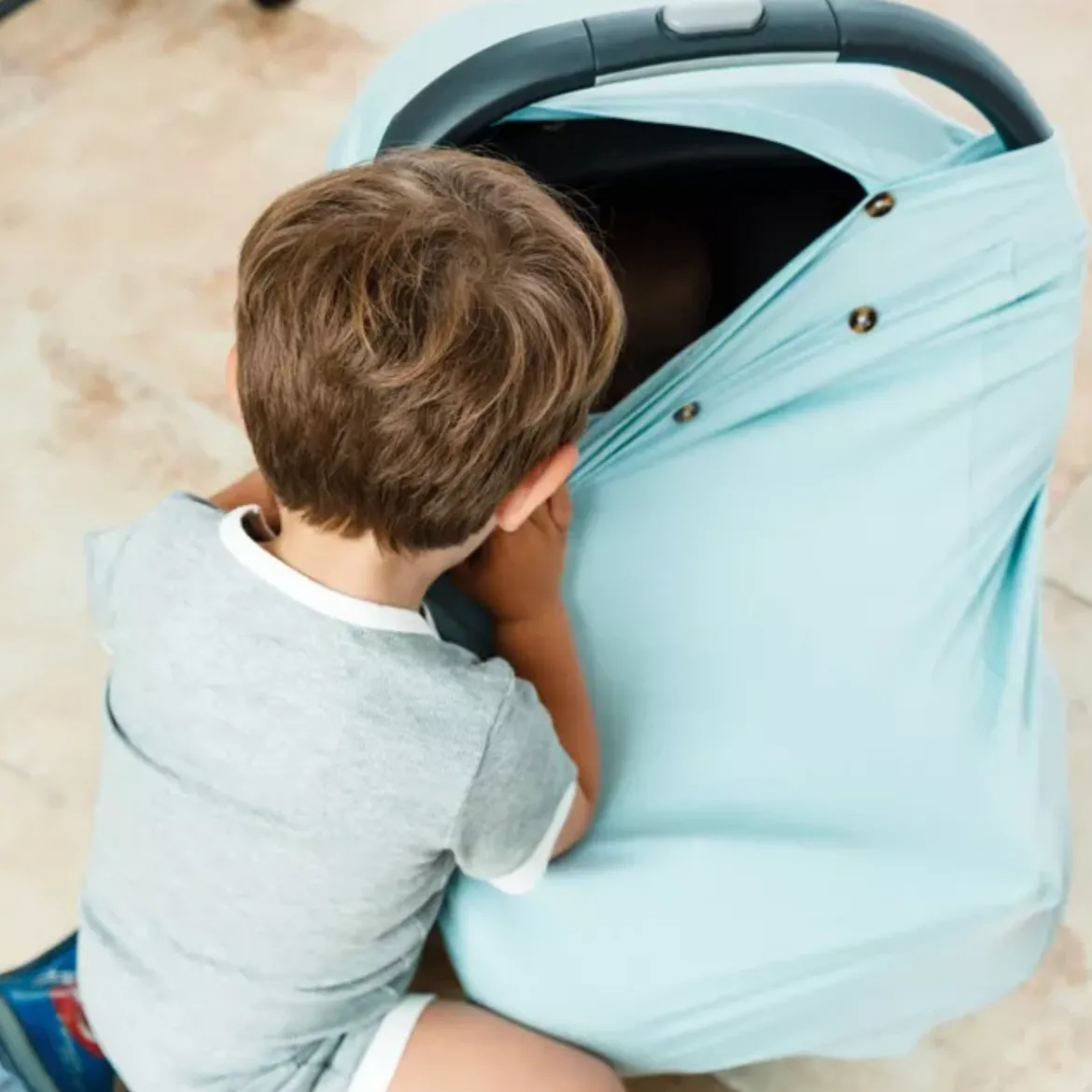 LUXE Protection Bamboo Rayon Multi-Use Antimicrobial Air Filtering Infant Cover