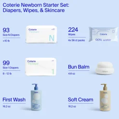 Mega Diapers, Wipes & Skincare Bundle