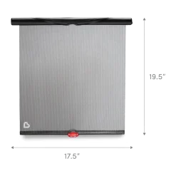 Mega White Hot Sun Rollershade