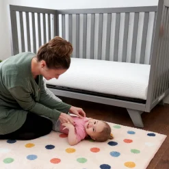 Mini Crib Size Breathe Safe Breathable Mattress