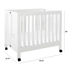 Mini Origami Crib & Mini Organic Mattress Bundle