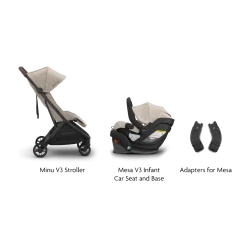Minu V3 Stroller, Mesa V3 & Car Seat Adapters