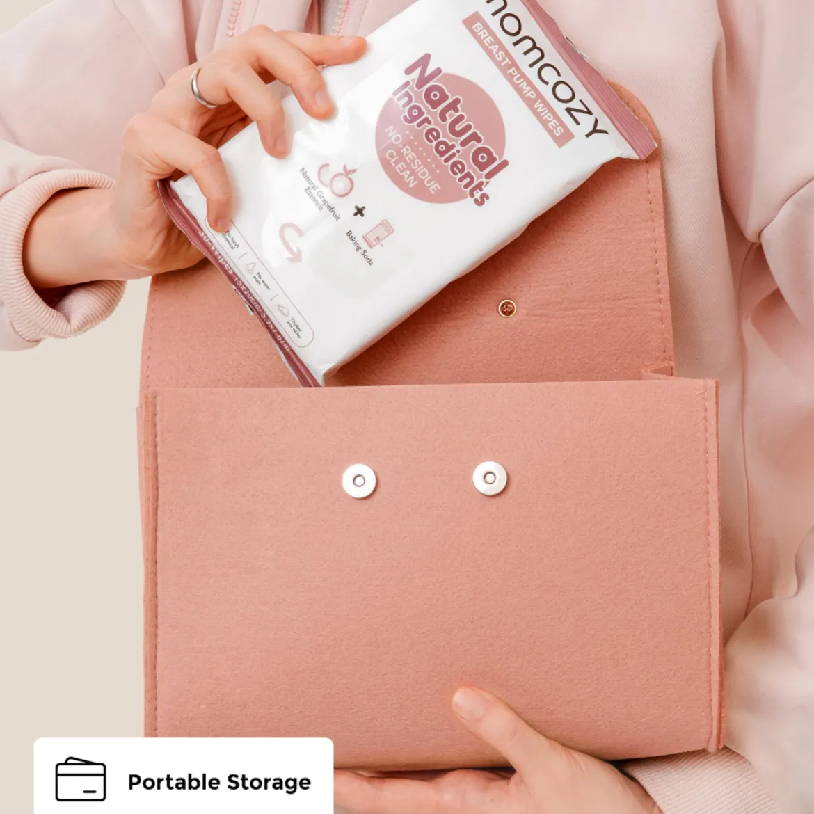 Momcozy Natural Breast Pump Wipes (3 Pack)