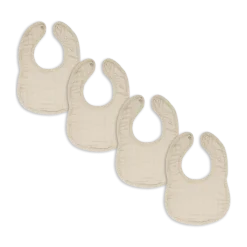 Muslin Bibs with Adjustable Snaps (4 Pack)