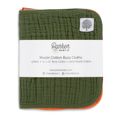Muslin Cotton Burp Cloths (4-Pack)