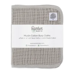 Muslin Cotton Burp Cloths (4-Pack)