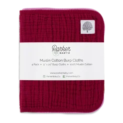 Muslin Cotton Burp Cloths (4-Pack)