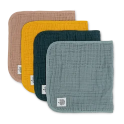 Muslin Cotton Burp Cloths (4-Pack)