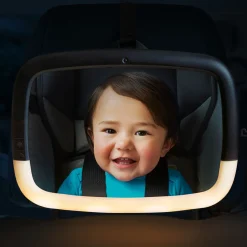 Night Light In-Sight Pivot Car Back Seat Mirror