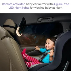 Night Light In-Sight Pivot Car Back Seat Mirror