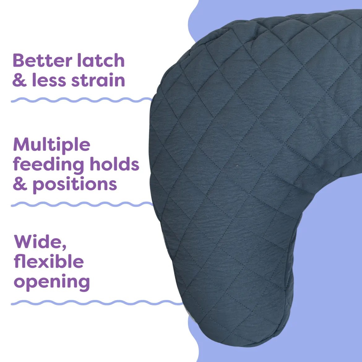 Nursing Pillow with Luxe Fabric Cover