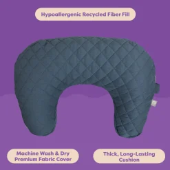 Nursing Pillow with Luxe Fabric Cover