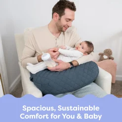 Nursing Pillow with Luxe Fabric Cover