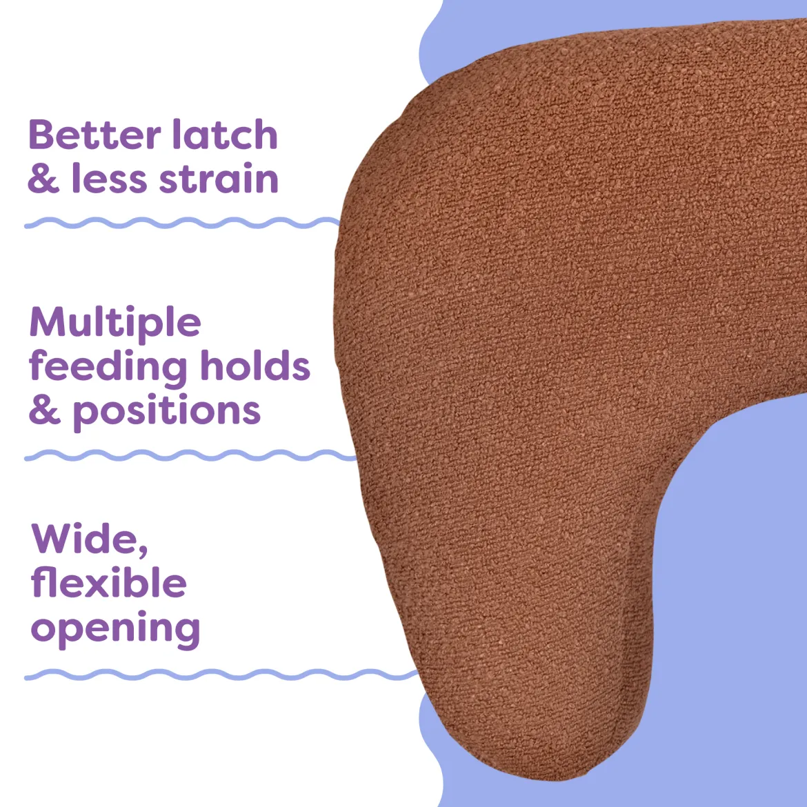 Nursing Pillow with Luxe Fabric Cover