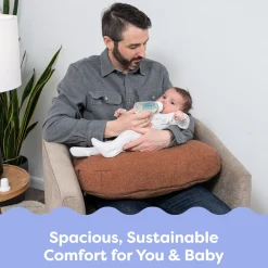 Nursing Pillow with Luxe Fabric Cover