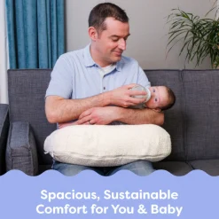 Nursing Pillow with Luxe Fabric Cover