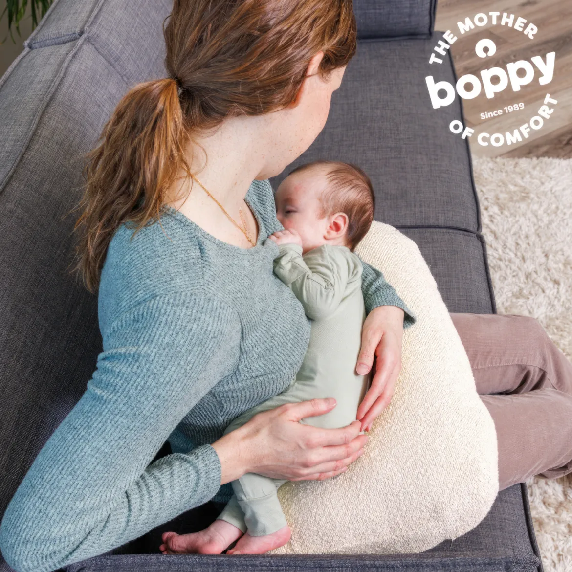 Nursing Pillow with Luxe Fabric Cover