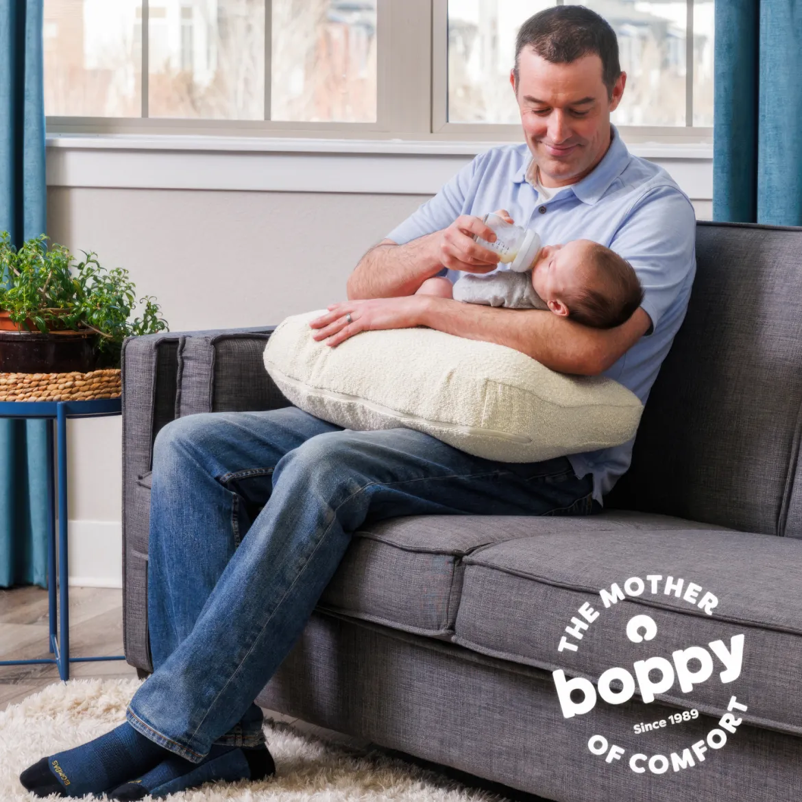 Nursing Pillow with Luxe Fabric Cover