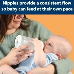 Options+ Wide-Neck Silicone Baby Bottle Set