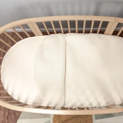 Organic Breathable Oval Crib Mattress and Cover (For Stokke Sleepi Bed)