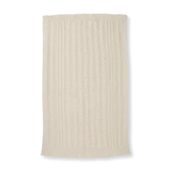 Organic Cable Knit Stroller Blanket