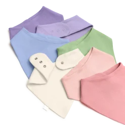 Organic Cotton Bandana Bib (7 Pack)