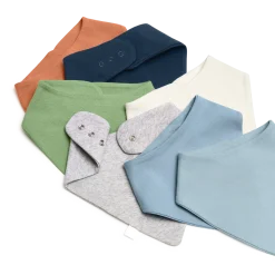 Organic Cotton Bandana Bib (7 Pack)