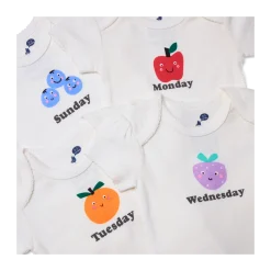 Organic Cotton Days Of The Week Bodysuit (7 Pack)