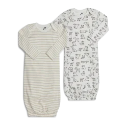 Organic Cotton Gown (2 Pack)