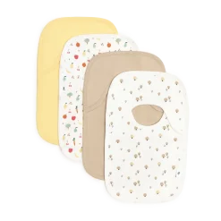 Organic Cotton Lap Shoulder Bib (4 Pack)
