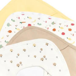 Organic Cotton Lap Shoulder Bib (4 Pack)