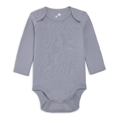 Organic Cotton Long-Sleeve Solid Bodysuits (5 Pack)