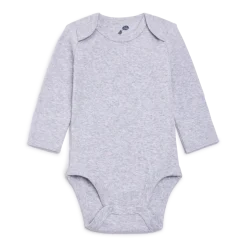 Organic Cotton Long-Sleeve Solid Bodysuits (5 Pack)