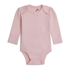 Organic Cotton Long-Sleeve Solid Bodysuits (5 Pack)