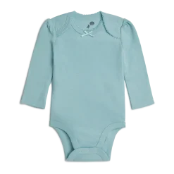 Organic Cotton Long-Sleeve Solid Bodysuits (5 Pack)