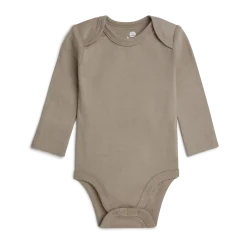 Organic Cotton Long-Sleeve Solid Bodysuits (5 Pack)