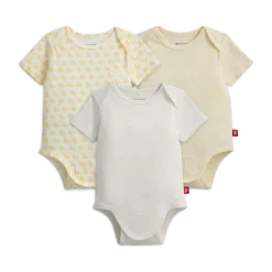 Organic Cotton Magnetic Bodysuit (3 Pack)