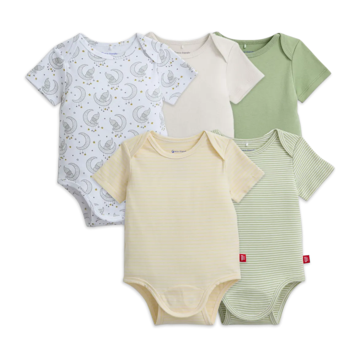 Organic Cotton Magnetic Bodysuit 5 Pack Bundle