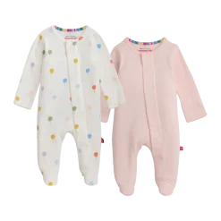Organic Cotton Magnetic Footie 2 Pack Bundle