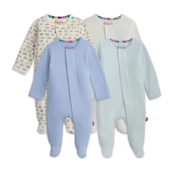Organic Cotton Magnetic Footie (4 Pack)
