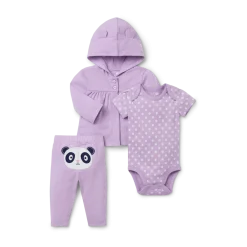 Organic Cotton 3-Piece Hoodie Set