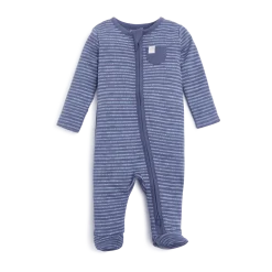 Organic Cotton Printed 2-Way Zip Footie