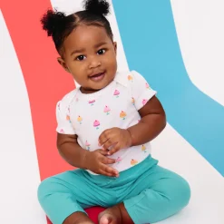 Organic Cotton Short Sleeve Bodysuit & Pant 6-Piece Gift Set
