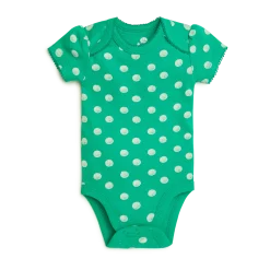 Organic Cotton Short-Sleeve Printed Bodysuit (5 Pack)