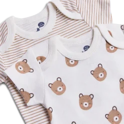 Organic Cotton Short-Sleeve Printed Bodysuit (5 Pack)
