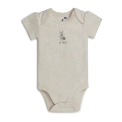 Organic Cotton Short-Sleeve Printed Bodysuit (5 Pack)