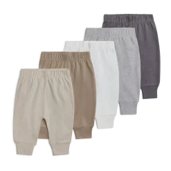 Organic Cotton Solid Pants (5 Pack)