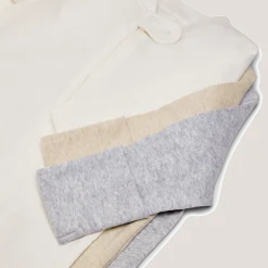 Organic Cotton Solid Zipper Footie (3 Pack)