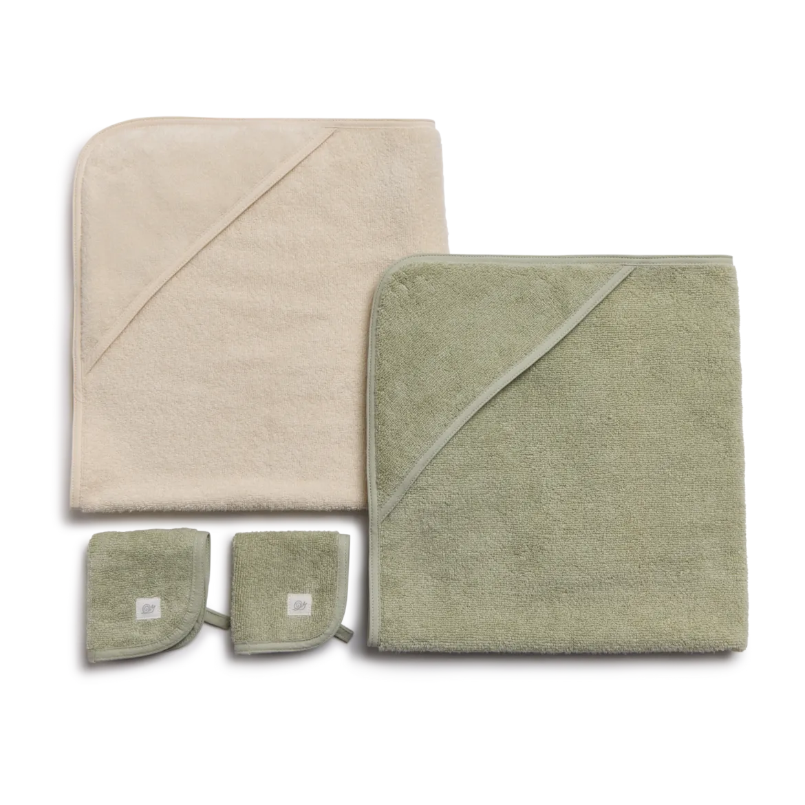 Organic Cotton Towel and Washcloth 4-Piece Set